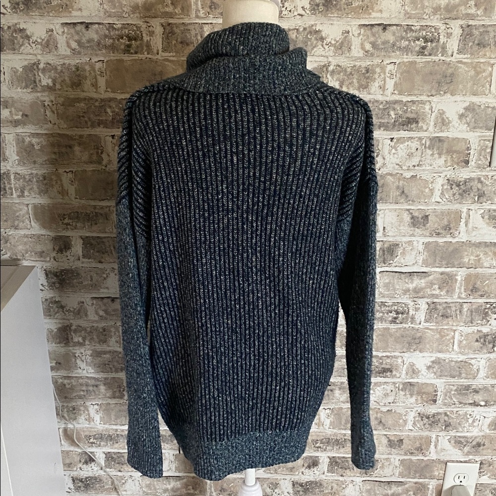 Leo & Nicole Cozy Blue Cowl Neck Oversized Sweater. Size S. - Picture 7 of 16